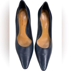 Women’s Antonio Melani Black Leather, Pointed Toe, 2.5" Heels sz 8 1/2M EUC